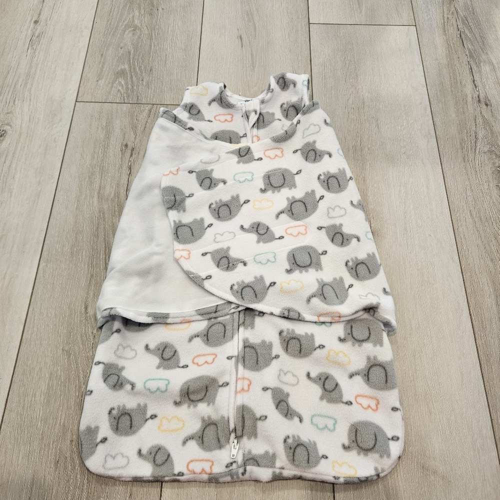 Halo Swaddle Sleepsack, Elephants, Newborn 0-3 Months
